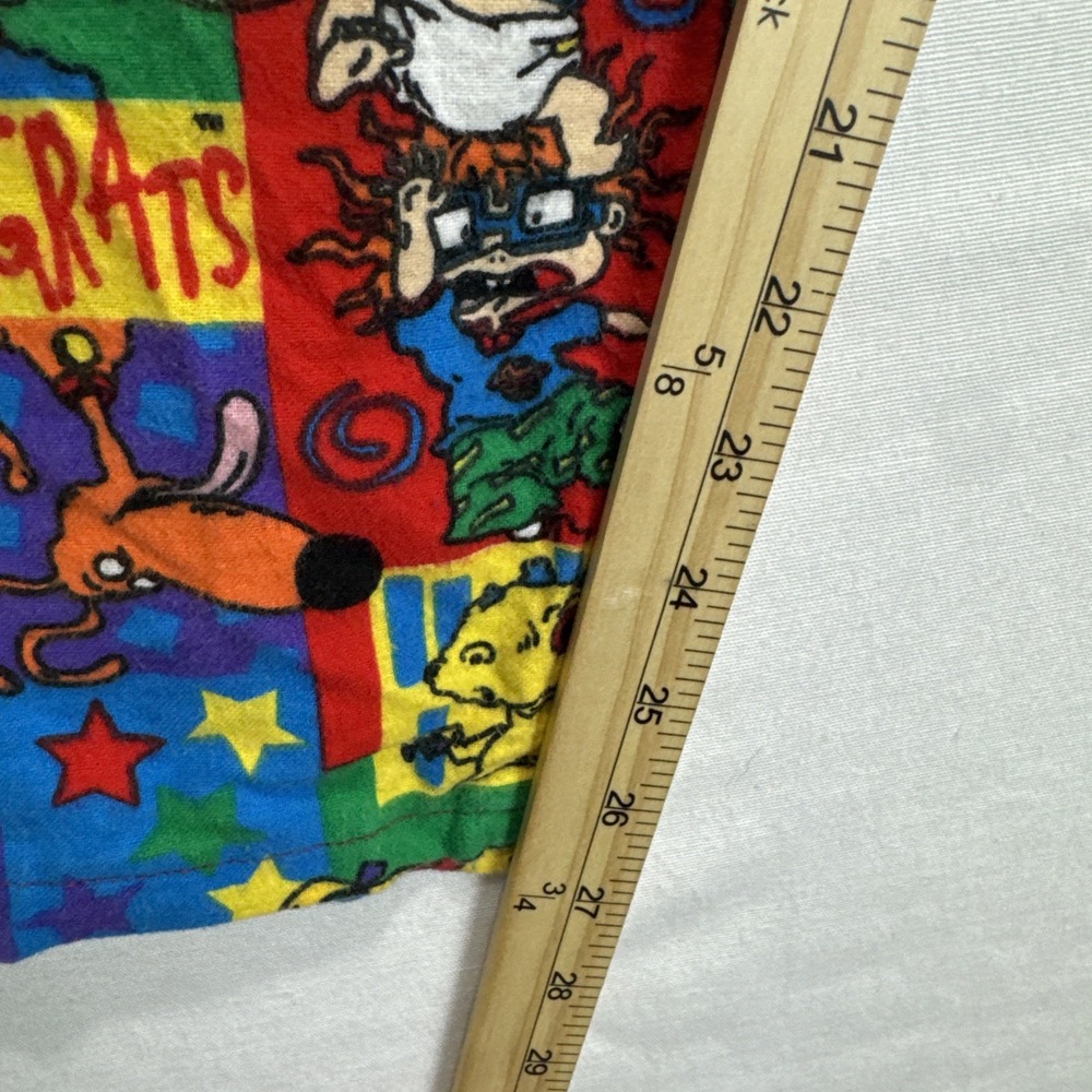 VTG Rugrats Lounge Pajama Pants Sz Medium Set drawstring's See Measurements - Picture 9 of 10